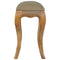 French Style Stool with Mud Linen Seat Pad Living Artisan Furniture 