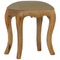 French Style Stool with Mud Linen Seat Pad Living Artisan Furniture 