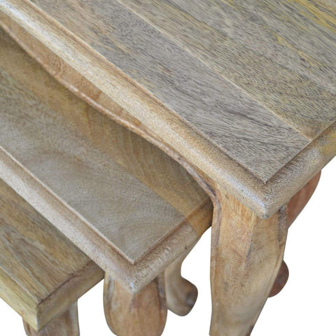 French Style Table Set Of 3 Living Artisan Furniture 