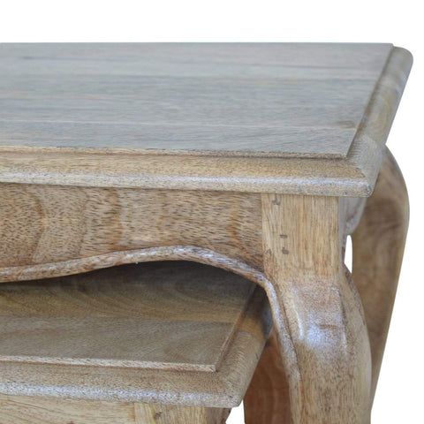 French Style Table Set Of 3 Living Artisan Furniture 