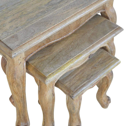 French Style Table Set Of 3 Living Artisan Furniture 