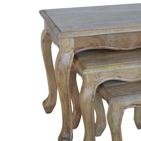 French Style Table Set Of 3 Living Artisan Furniture 