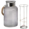 Frosted Glass Jar with Rope Detail and Interior LED Lights Accessories Hill Interiors 