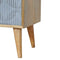 Geometric Carved Bedside Sleeping Artisan Furniture 