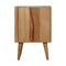 Geometric Carved Bedside Sleeping Artisan Furniture 