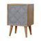 Geometric Carved Bedside Sleeping Artisan Furniture 