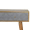 Geometric Carved Console Table Living Artisan Furniture 