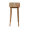 Geometric Carved Console Table Living Artisan Furniture 