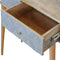 Geometric Carved Console Table Living Artisan Furniture 