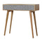 Geometric Carved Console Table Living Artisan Furniture 