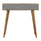 Geometric Carved Console Table Living Artisan Furniture 