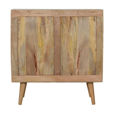 Geometric Carved Grey Painted Cabinet Living Artisan Furniture 