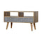 Geometric Carved Media Unit Living Artisan Furniture 