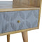 Geometric Carved Media Unit Living Artisan Furniture 