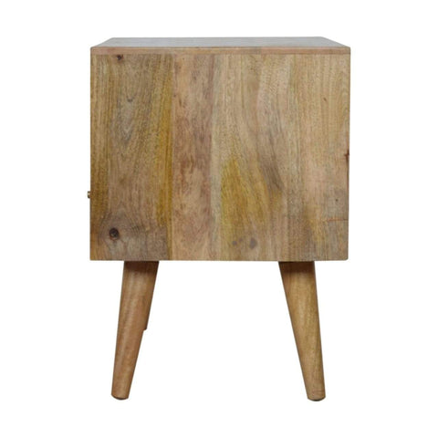 Geometric Carved Media Unit Living Artisan Furniture 