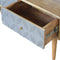 Geometric Carved Media Unit Living Artisan Furniture 