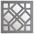 Geometric Diamond Cut Out Wall Mirror Mirrors Hill Interiors 