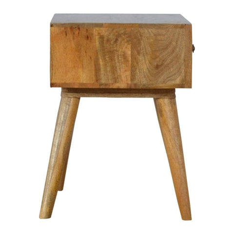 Geometric Screen Printed Bedside Sleeping Artisan Furniture 