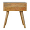 Geometric Screen Printed Bedside Sleeping Artisan Furniture 