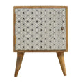 Geometric Screen Printed Door Bedside Sleeping Artisan Furniture 