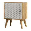 Geometric Screen Printed Door Bedside Sleeping Artisan Furniture 