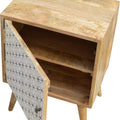 Geometric Screen Printed Door Bedside Sleeping Artisan Furniture 