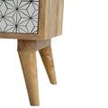 Geometric Screen Printed Door Bedside Sleeping Artisan Furniture 