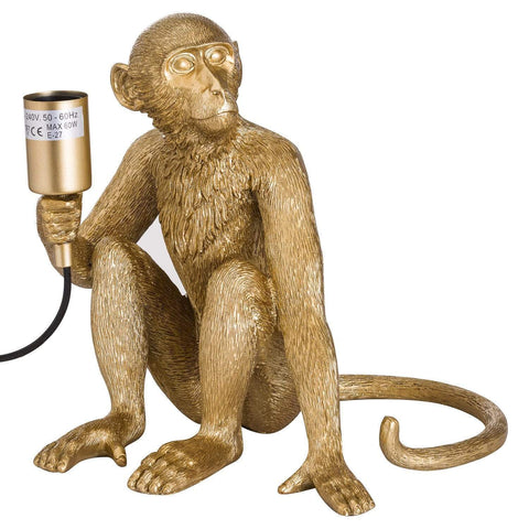 George The Monkey Gold Table Lamp Lighting Hill Interiors 