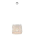 Gilli 1 Pendant Light Chalk White & Pale Grey Lighting Regency Studio 