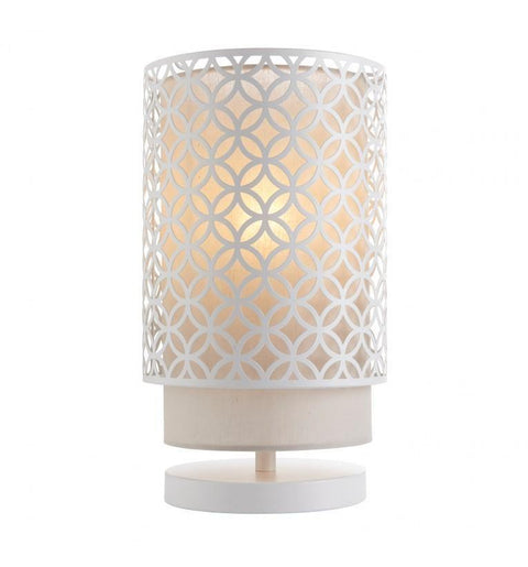Gilli Table Lamp Chalk White & Pale Grey Lighting Regency Studio 