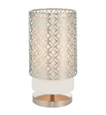 Gilli Table Lamp Nickel & Vintage White Lighting Regency Studio 