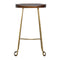 Gold Iron Bar Stool Dining Artisan Furniture 