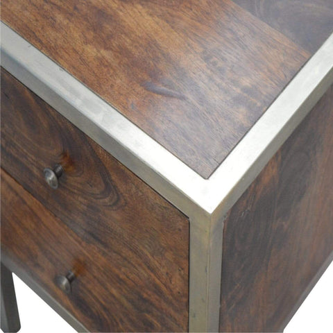 Gold Iron Frame Bedside Sleeping Artisan Furniture 
