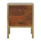Gold Iron Frame Bedside Sleeping Artisan Furniture 