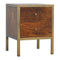 Gold Iron Frame Bedside Sleeping Artisan Furniture 