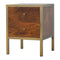 Gold Iron Frame Bedside Sleeping Artisan Furniture 