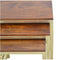 Golden Stool set of 3 with Chunky Wooden top Living Artisan Furniture 