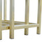 Golden Stool set of 3 with Chunky Wooden top Living Artisan Furniture 