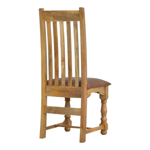 Granary Royale Chair with Leather Seat- Set of 2 Dining Artisan Furniture 
