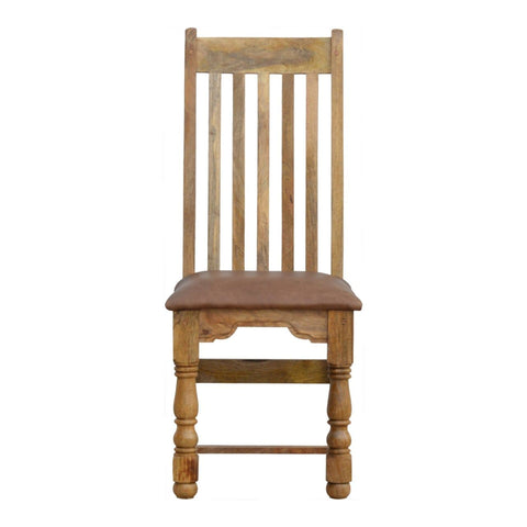 Granary Royale Chair with Leather Seat- Set of 2 Dining Artisan Furniture 