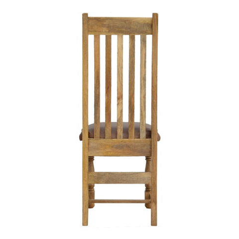 Granary Royale Chair with Leather Seat- Set of 2 Dining Artisan Furniture 
