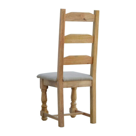 Granary Royale Dining Chair with Linen Seat Pad (Set of 2) Dining Artisan Furniture 