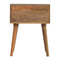 Green Floral Screen Printed Bedside Sleeping Artisan Furniture 