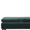 Green Velvet Bench with Castor Legs Living Artisan Furniture 