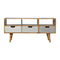 Grey Hand Painted TV Unit with 3 Drawers Living Artisan Furniture 