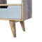 Grey Hand Painted TV Unit with 3 Drawers Living Artisan Furniture 