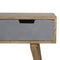 Grey Painted 3 Drawer Media Unit Living Artisan Furniture 