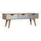 Grey Painted 3 Drawer Media Unit Living Artisan Furniture 