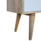 Grey Painted 3 Drawer Media Unit Living Artisan Furniture 