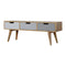 Grey Painted 3 Drawer Media Unit Living Artisan Furniture 